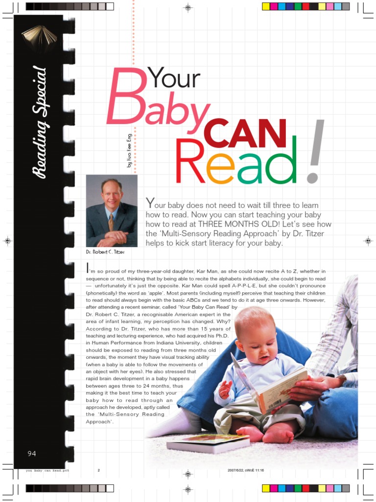 Your Baby Can Read! | PDF | Reading (Process) | Toddler