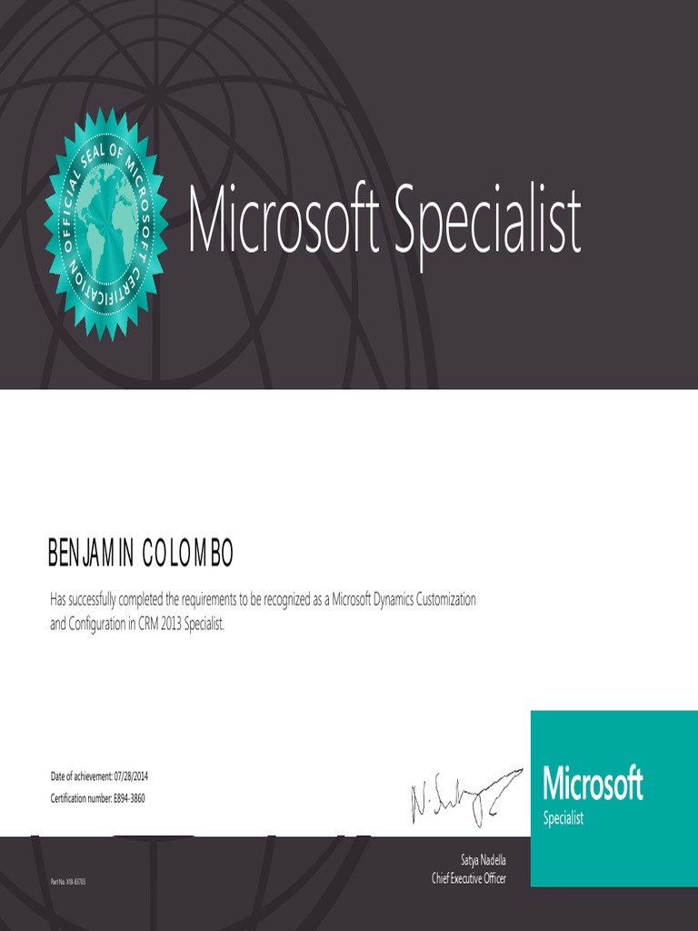 Microsoft Dynamics CRM Specialist | PDF