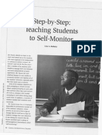 Step by Step Teachig Students To Self Monitor