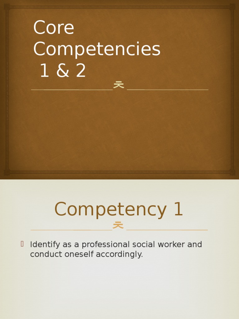 Core Competencies for Social Workers | PDF | Qualitative Research | Bias