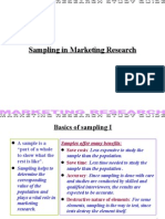 Sampling in Marketing Research