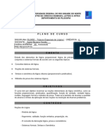 Fil0955 - Topicos - Especiais - de - Logica - I - Release - Version - PLANO DE CURSO PDF