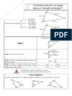 Comment Calculer Un Angle Dans Un Triangle Rectangle