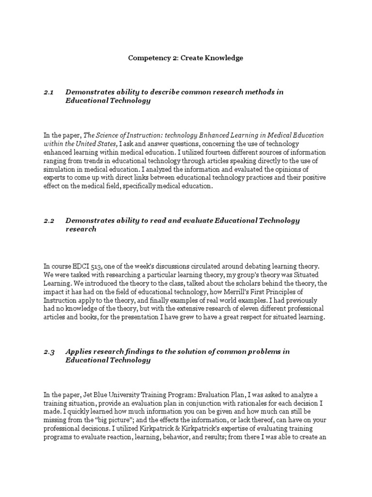 Research Methods in Educational Technology | PDF