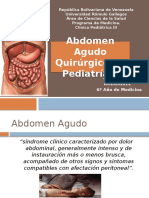 Abdomen Agudo Quirurgico en Pediatria
