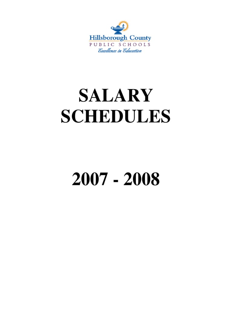 HCPS SalarySchedule Entire PDF Salary Employee Benefits