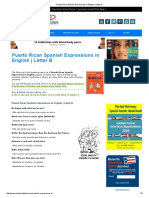 Puerto Rican Spanish Expressions in English - Letter B