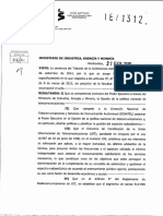 Dec N°82-015 Deroga Dec 72 Reasigna Frecuencias TV Digital y TV Abonados (Clarín)