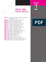 Tables Thermodynamic English Units