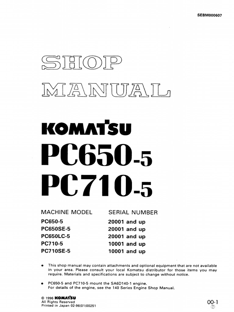 PC650-5 S Sebm000607 PDF | PDF