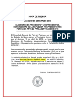 local de Votación Elecciones Peru 2016 - New Jersey