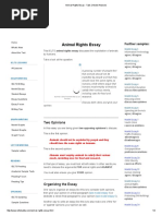 Download Animal Rights Essay - Task 2 Model Answers by Abu Samer SN300781088 doc pdf