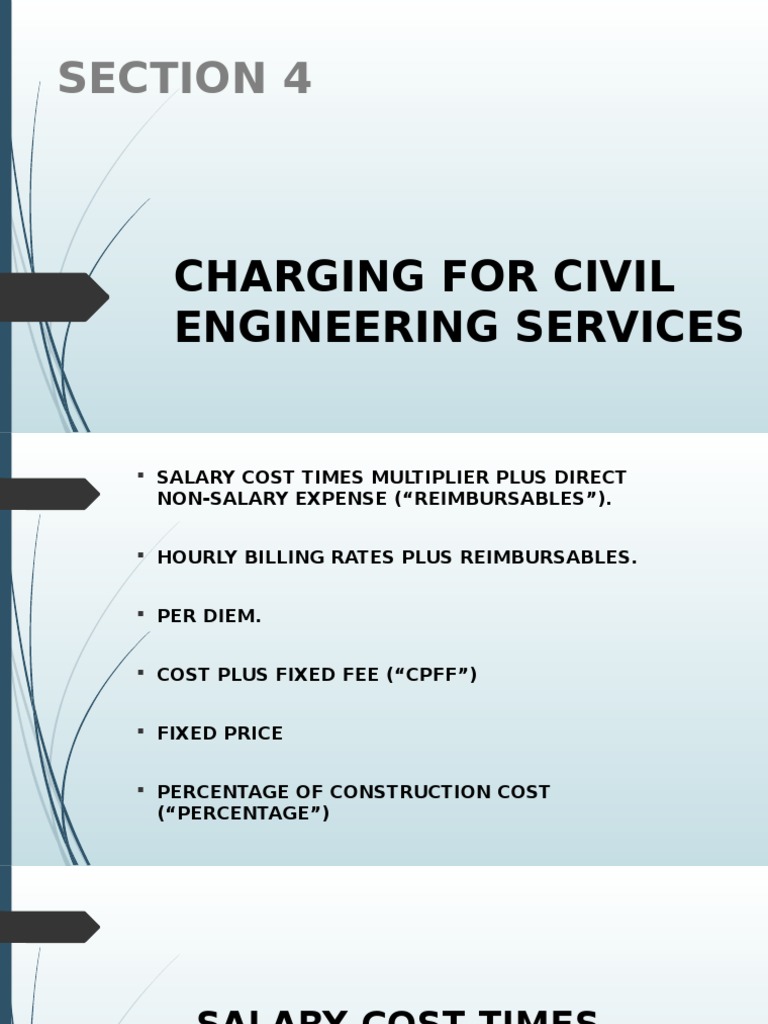 Charging For Civil Engineering Services | PDF | Business