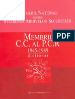 Dictionar Membrii CC Ai PCR (1945 - 1989)