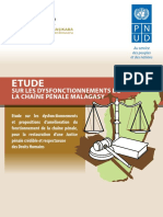 Etude Sur Les Dysfonctionnements de La Chaîne Pénale Malagasy