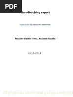 Micro-teaching Report