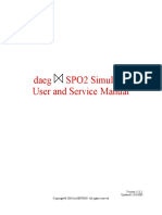 Daeg SPO2 Simulator User and Service Manual: Version 1.13 - 1 Updated 11/18/2003 2003 by METRON. All Rights Reserved