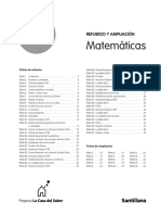 Refuerzo y Ampliacion. 2º. Matemáticas. La Casa Del Saber - Santillana PDF