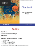 Chapter 8 - Two Dimensional Arrays