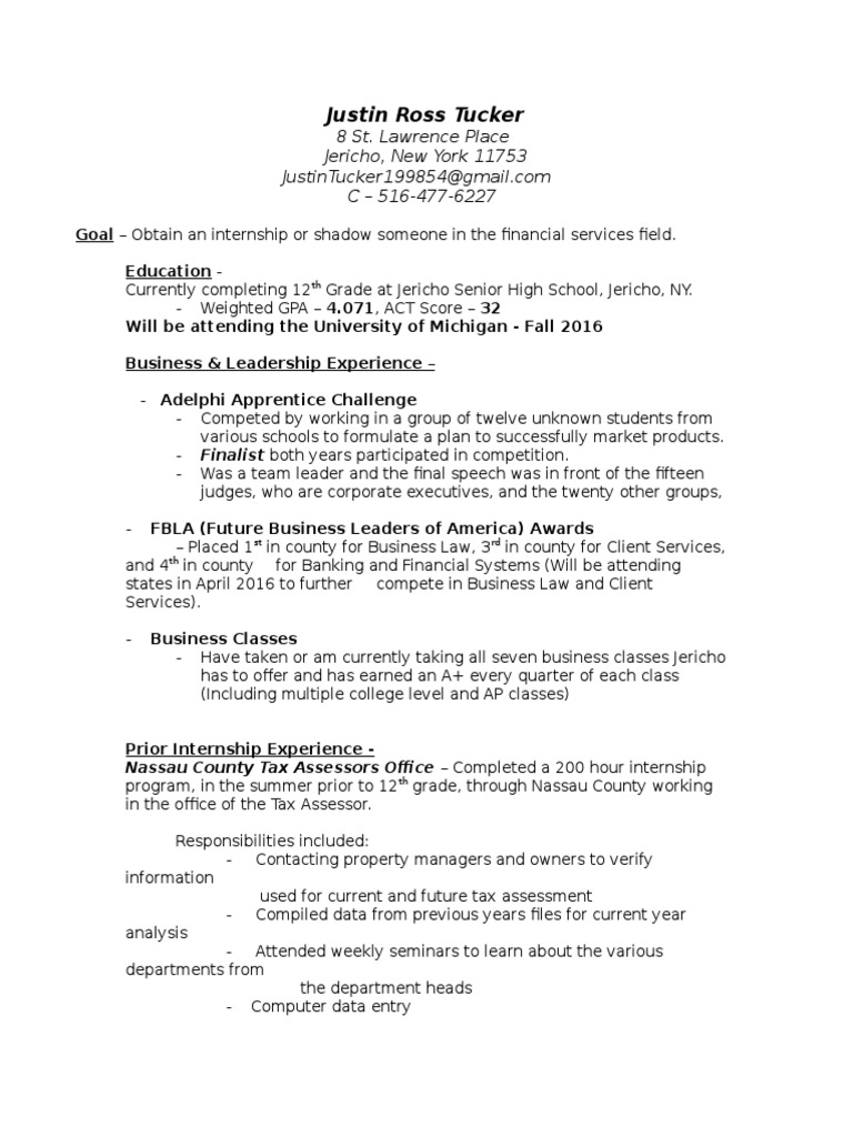 Justin Tucker Resume | PDF | Career & Growth