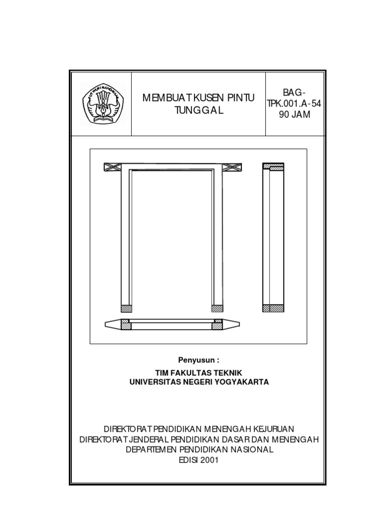 a54 Membuat Kusen Pintu Tunggal a54 Membuat Kusen Pintu Tunggal