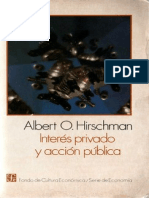 Interés Privado y Accion Pública, Albert O. Hirschman