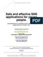 Safe and Effective SNS Applications For Young People