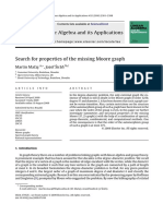 Linear Algebra and Its Applications: Search For Properties of The Missing Moore Graph