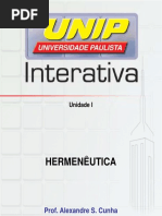 Slides Unidade 1 de Hermenêutica