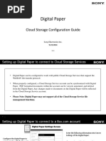 Sony - DPT - S1 - Digital - Paper - Cloud - Storage - Configuration - Guide