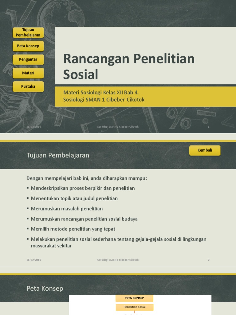 Rancangan Penelitian Sosial