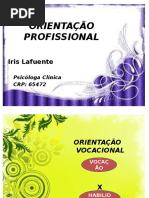ORIENTAÇÃO PROFISSIONAL APRESENTAÇÃO