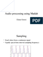 Audio Processing Using Matlab: Elena Grassi