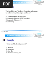 Example: Internet Information Server