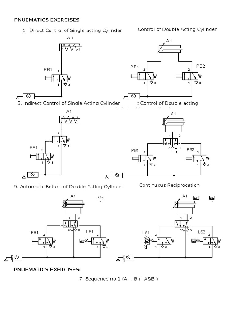 Pneumatic Exercises PDF