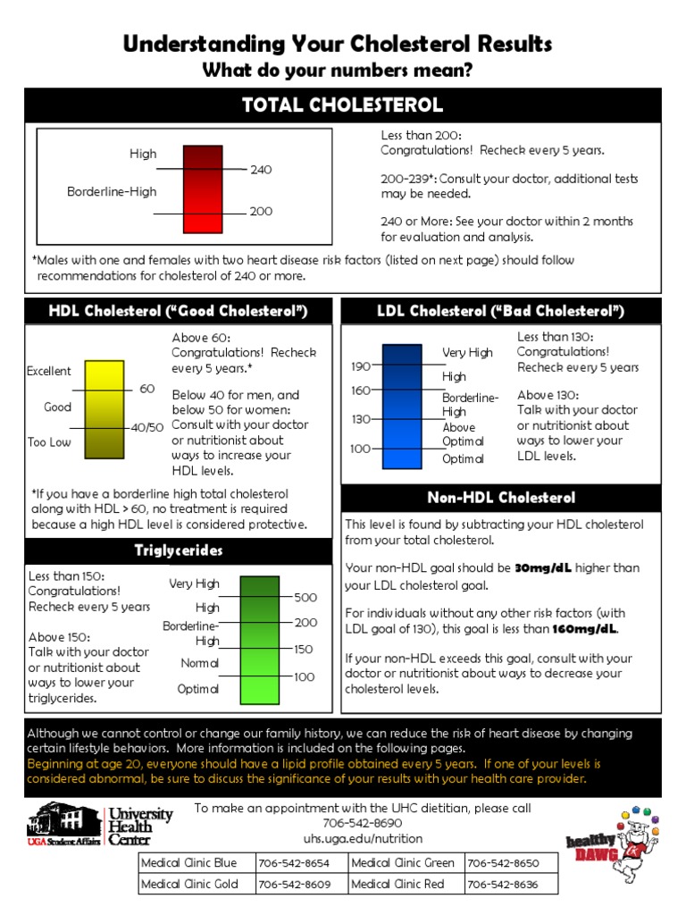 Understanding Cholesterol Results | PDF | Cholesterol | Cardiovascular ...