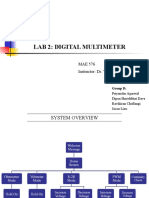 Lab 2: Digital Multimeter: MAE 576 Instructor: Dr. Venkat Krovi