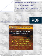 ABRAHAM T - El Ultimo Oficio De Nietzsche Y La Polemica Sobre El Nacimiento De La Tragedia.PDF