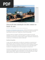 Data Centers No Fundo Do Mar