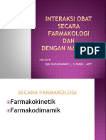 Interaksi Obat Secara Farmakologi Dan Dengan Makanan