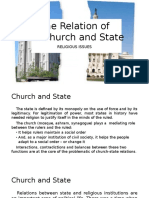 The Relation of Church and State