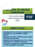 Updates on Organ Donation