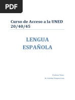 Apuntes Curso de Lengua Acceso Mayores 25 Septiembre/febrero