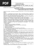 19.02.16 Decreto 61836 Classificação de Documentos Ou Informação Sigilosa e Pessoal