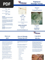 Download Massage Therapy Info Pamphlet by Performax Health Group in Burnaby BC SN30102775 doc pdf