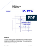 EA Guidelines On The Calibration of Temperature Block Calibrators