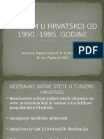 Turizam U Hrvatskoj Od 1990.-1995. Godine2