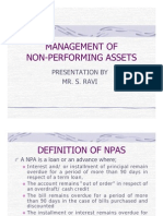 Management of Non Performing Asstes