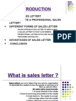 Assignment On Sales Letter.