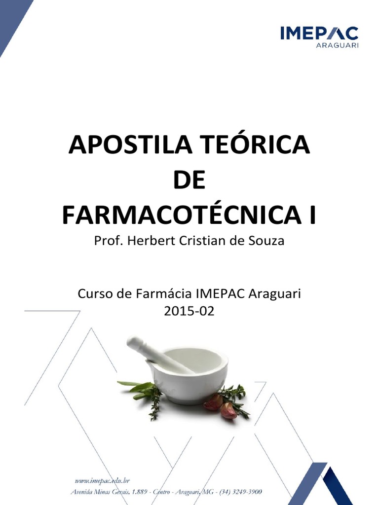 apostila farmacotecnica